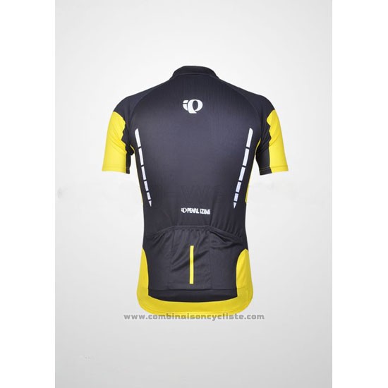 2011 Maillot Cyclisme Pearl Izumi Noir et Jaune Manches Courtes et Cuissard